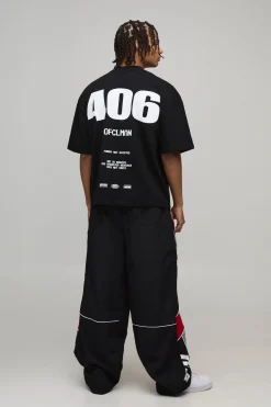 boohooMAN T-shirt 404 Error surdimensionné, de coupe boxy et à col allongé<Homme Nouveautés Grande Taille|Tout Afficher