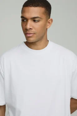 boohooMAN T-shirt Essentiel Col Rond Oversize<Homme T-Shirts|Essentiels