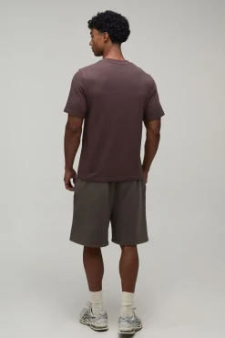 boohooMAN T-shirt Essentiel Coupe Regular En Jersey Gaufré<Homme Tout Afficher|T-Shirts Grande Taille