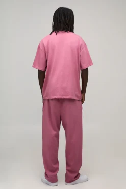 boohooMAN T-shirt Essentiel Lavé Oversize En Coton Épais<Homme Nouveautés Grande Taille|Tout Afficher