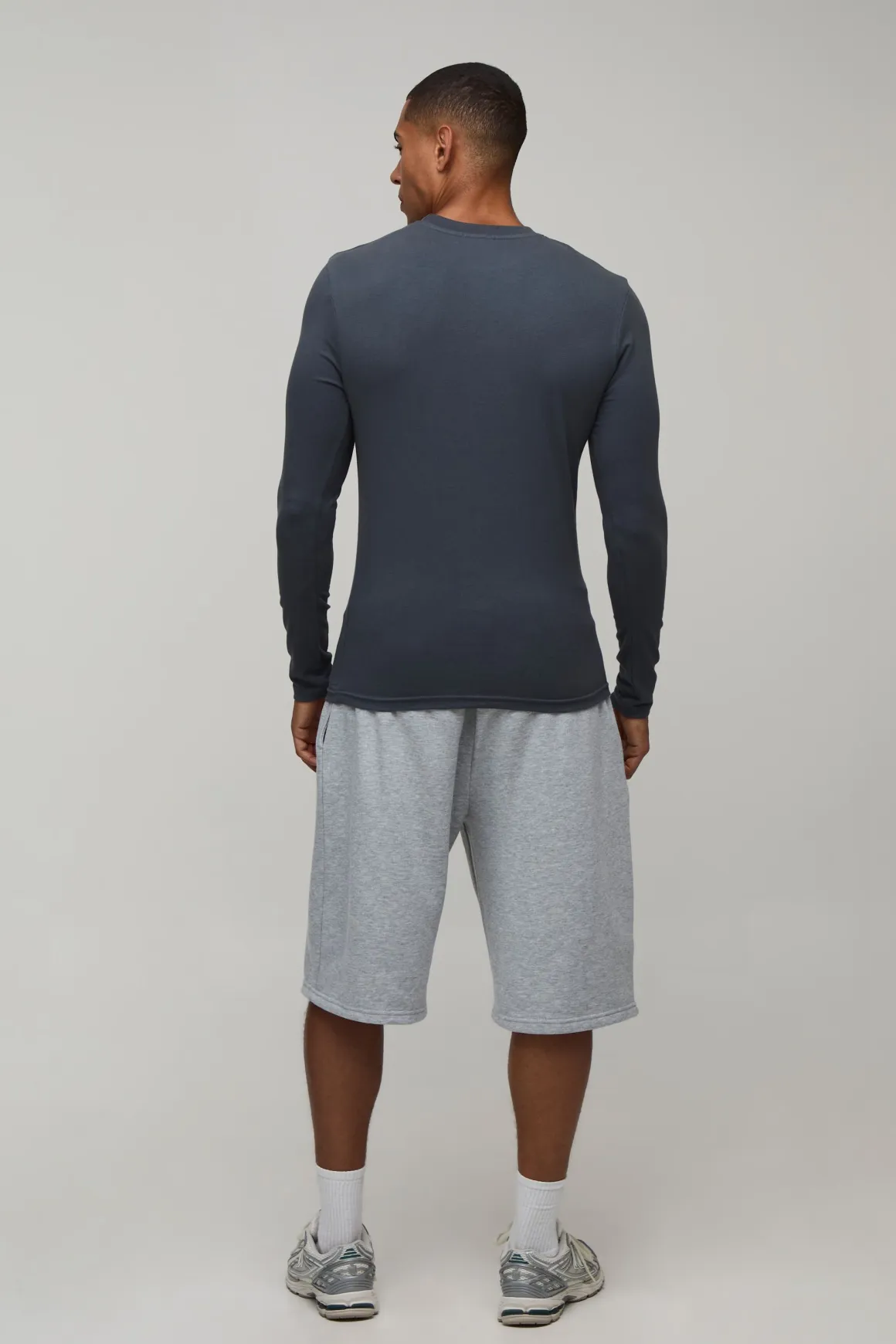 T-shirt Essentiel À Manches Longues Coupe Ajustée Musclée