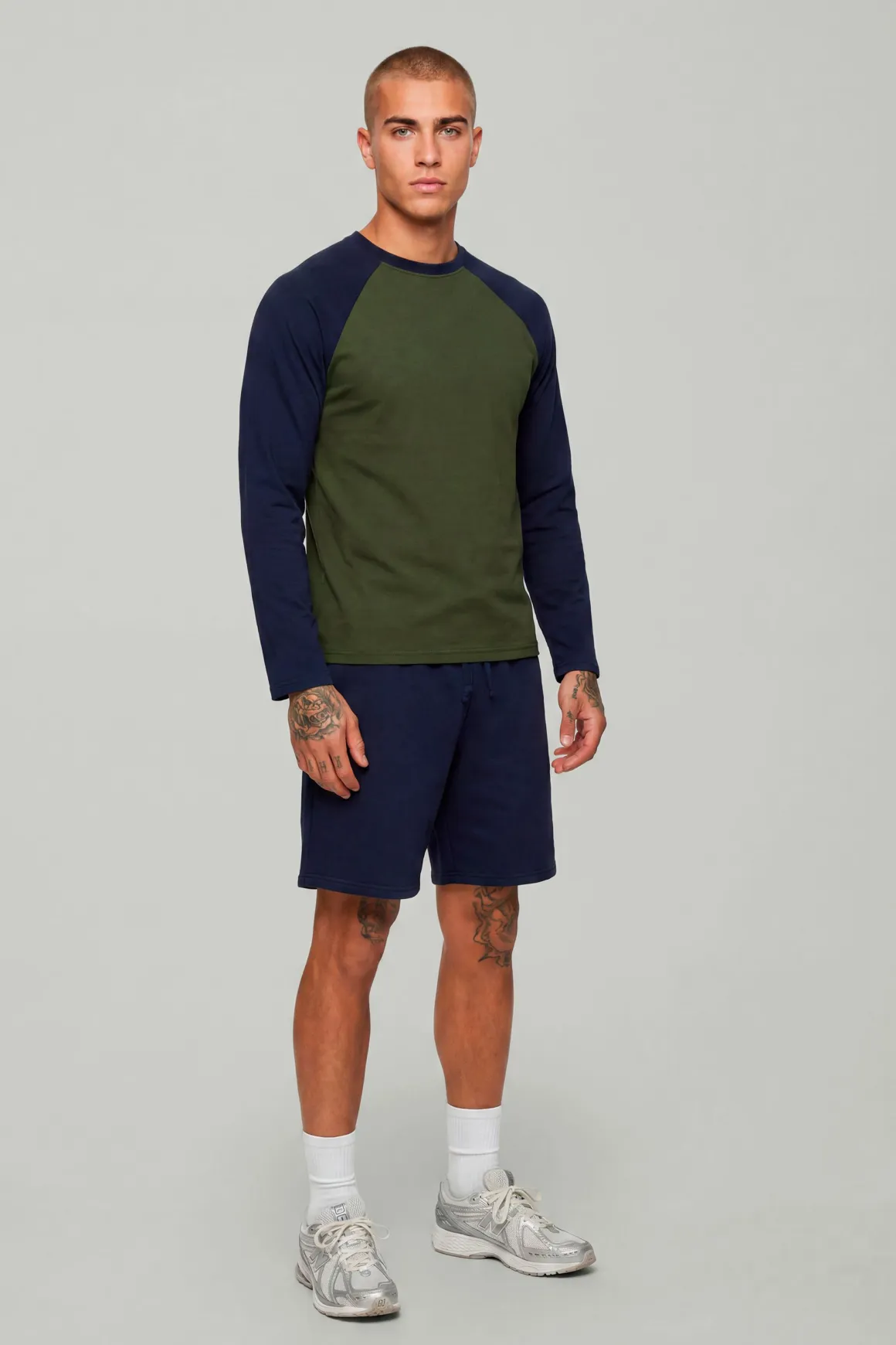 T-shirt Essentiel À Manches Longues Raglan Coupe Regular