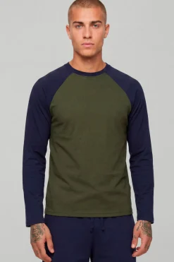 T-shirt Essentiel À Manches Longues Raglan Coupe Regular