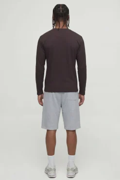 boohooMAN T-shirt Essentiel À Manches Longues Coupe Régulière<Homme T-Shirts|Essentiels