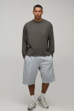 boohooMAN T-shirt Essentiel À Manches Longues Coupe Ample<Homme T-Shirts|Essentiels