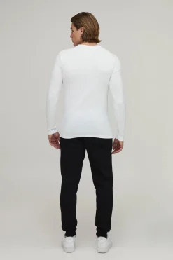 T-shirt Essentiel À Manches Longues Coupe Ajustée