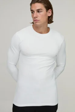 T-shirt Essentiel À Manches Longues Coupe Ajustée