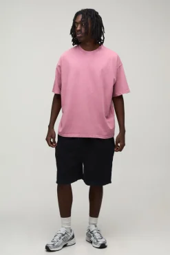 T-shirt Essentiel Oversize En Coton Épais Lavé