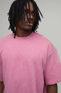 boohooMAN T-shirt Essentiel Oversize Lourd Lavé Pour Homme Grand<Homme Tout Afficher|Tout Afficher