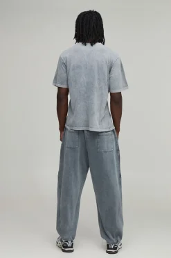 T-shirt Essentiel Tall À Coupe Regular Avec Poche Poitrine Effet Lavé