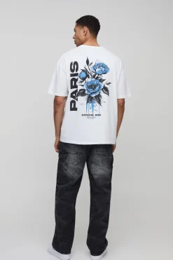 T-Shirt Floral Paris Oversize