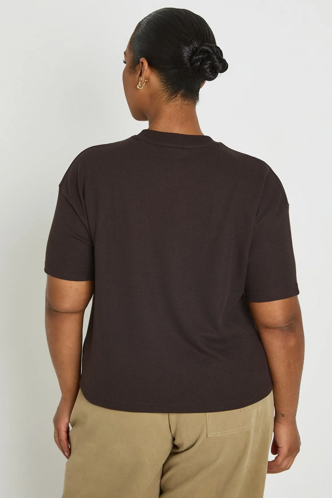 T-shirt Gaufré Ample Grande Taille