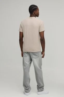 T-Shirt Gaufré Coupe Ajustée