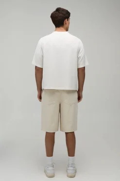 T-shirt Gaufré Raglan Ample Oversize