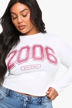 T-shirt grande taille à col large 2006 Studio