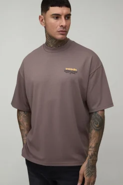 boohooMAN T-shirt Grande Taille Col Montant Oversize Super Premium Poids Lourd Édition Limitée<Homme Tout Afficher|Indispensables Tall