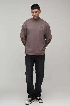 boohooMAN T-shirt Grande Taille Col Montant Oversize Super Premium Poids Lourd Édition Limitée<Homme Tout Afficher|Indispensables Tall