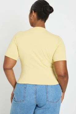 boohoo T-shirt Grande Taille Col Rond Effet Seconde Peau Pour Tous Les Jours<Femme Tops