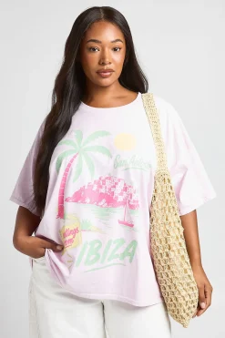 T-shirt Grande Taille Imprimé Ibiza