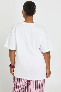 T-shirt Grande Taille Imprimé À Pois Sol