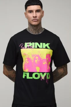 boohooMAN T-shirt Grande Taille Imprimé Sous Licence Pink Floyd Coupe Regular<Homme Tout Afficher|Tout Afficher