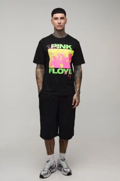 boohooMAN T-shirt Grande Taille Imprimé Sous Licence Pink Floyd Coupe Regular<Homme Tout Afficher|Tout Afficher