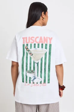 T-shirt Grande Taille Imprimé Tuscany