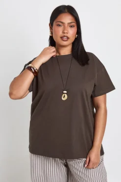 T-shirt Grande Taille À Manches Courtes Oversize Basic