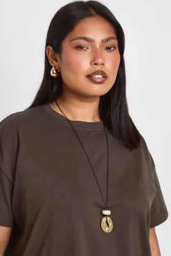 T-shirt Grande Taille À Manches Courtes Oversize Basic