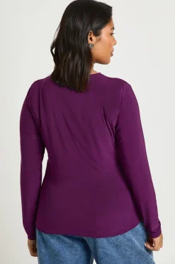 T-Shirt Grande Taille à Manches Longues Double Épaisseur Slinky