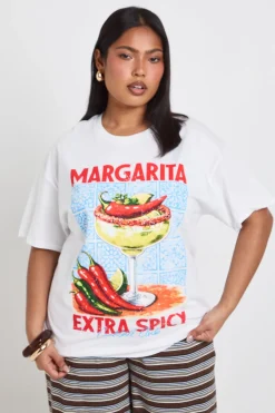 boohoo T-shirt Grande Taille Margarita<Femme Tops