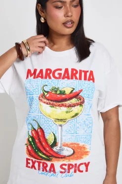 boohoo T-shirt Grande Taille Margarita<Femme Tops