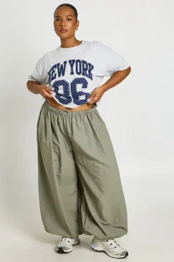 T-shirt Grande Taille New York Imprimé À Pois