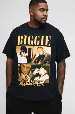 boohooMAN T-shirt grande taille Notorious BIG sous licence<Homme T-Shirts Impriméstendances|T-Shirts
