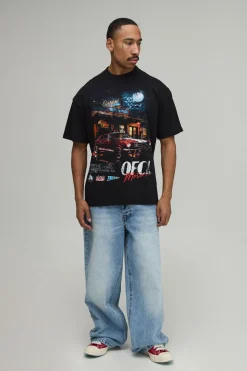 boohooMAN T-shirt Graphique Auto Ofcl Oversize Grand<Homme Tout Afficher|Tout Afficher