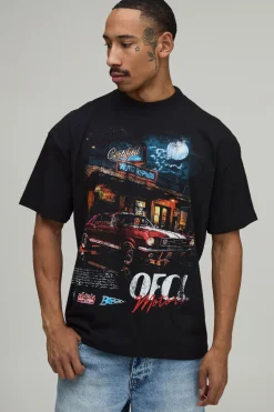 boohooMAN T-shirt Graphique Auto Ofcl Oversize Grand<Homme Tout Afficher|Tout Afficher
