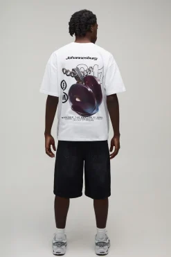 T-shirt Graphique Cerise Oversize
