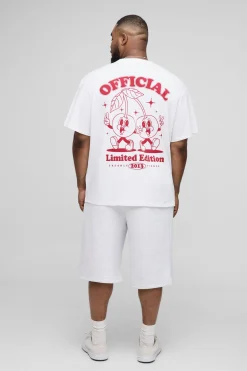 T-shirt graphique Cherry surdimensionné Plus