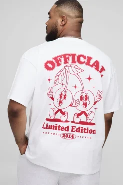 T-shirt graphique Cherry surdimensionné Plus