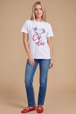 T-shirt Graphique Cocktail Cin Cin