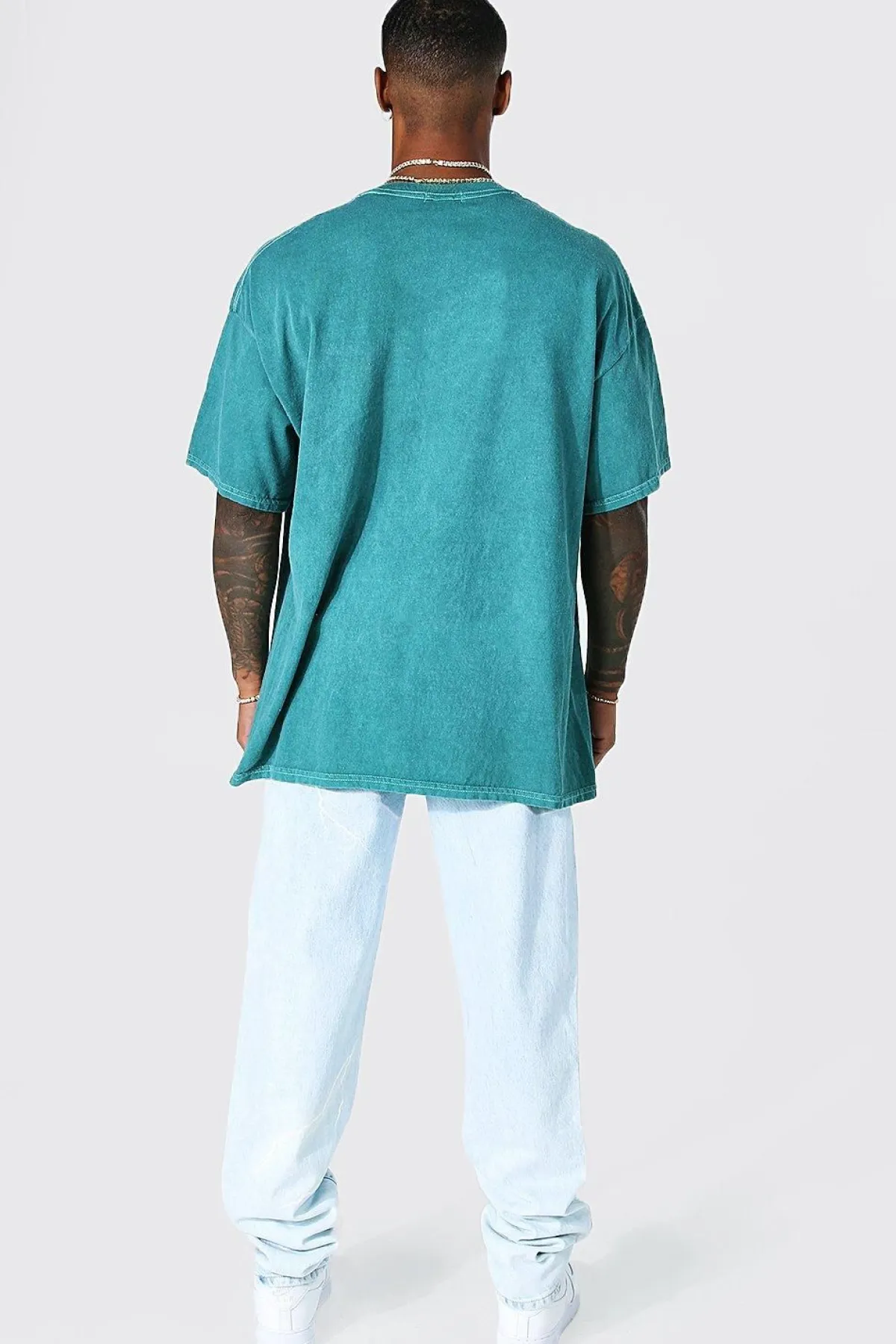 boohooMAN T-Shirt Graphique Colombe Délavé Coupe Oversize<Homme T-Shirts Impriméstendances|T-Shirts
