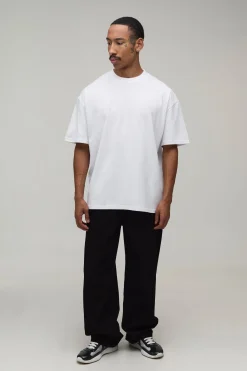boohooMAN T-shirt Graphique Floral Monochrome Oversize<Homme T-Shirts Impriméstendances|T-Shirts