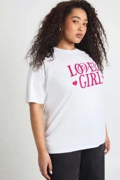 T-shirt Graphique Grande Taille Saint-Valentin "Lover Girl"