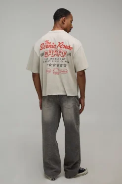 T-shirt Graphique Hôtel Coupe Ample Oversize
