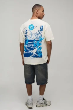 T-shirt Graphique Kyoto Oversize Écru
