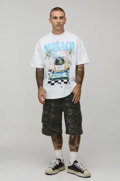 boohooMAN T-shirt Graphique Monaco Oversize<Homme T-Shirts Impriméstendances|T-Shirts