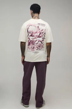 T-shirt Graphique Montagne Kyoto Oversize Tall