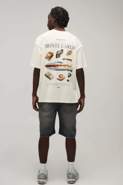T-shirt Graphique Monte Carlo Oversize