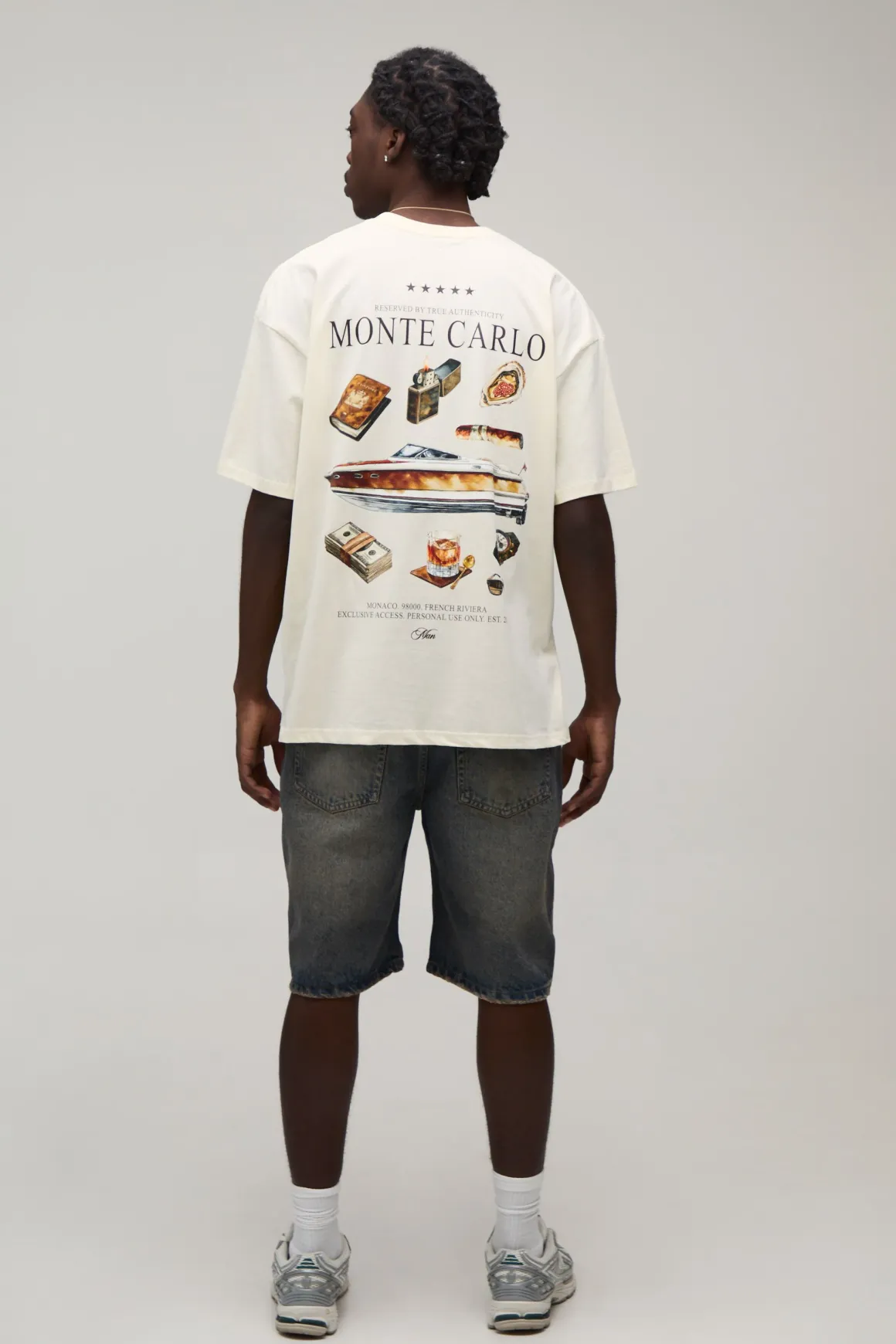 T-shirt Graphique Monte Carlo Oversize