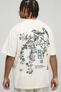 T-Shirt Graphique Osaka Floral Surdimensionné